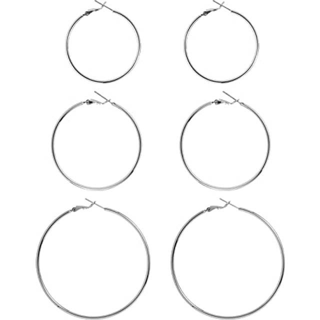 Big Silver Hoop Earrings for Women Hypoallergenic 925 Sterling Silver
