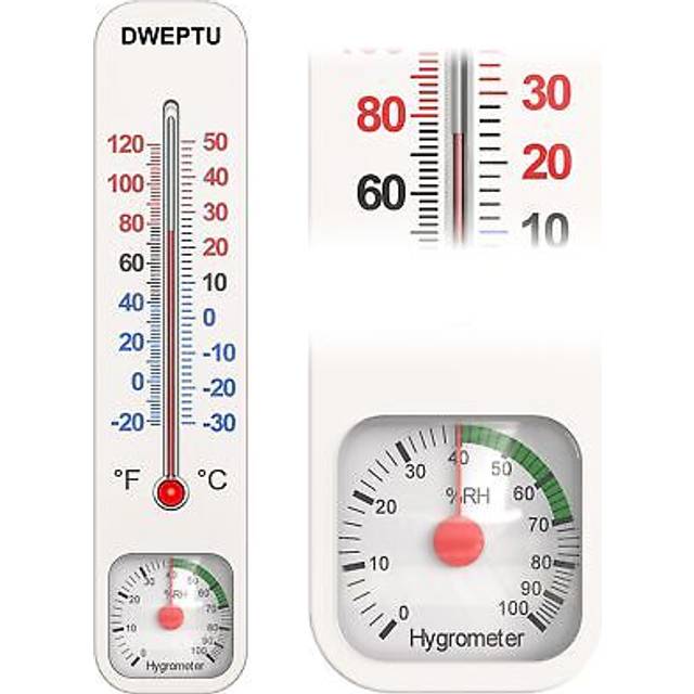 OutdoorIndoor Thermometer Hygrometer Humidity Monitor Temperature Humidity Gauge Meter with CelsiusFahrenheit  for Patio