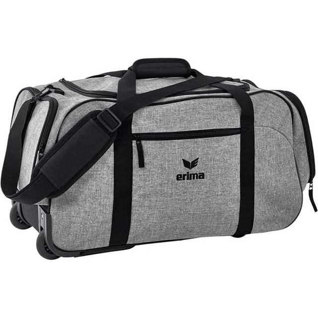 Erima Unisex Travel Line Rullväska (7231901), gråmelerad/svart, M