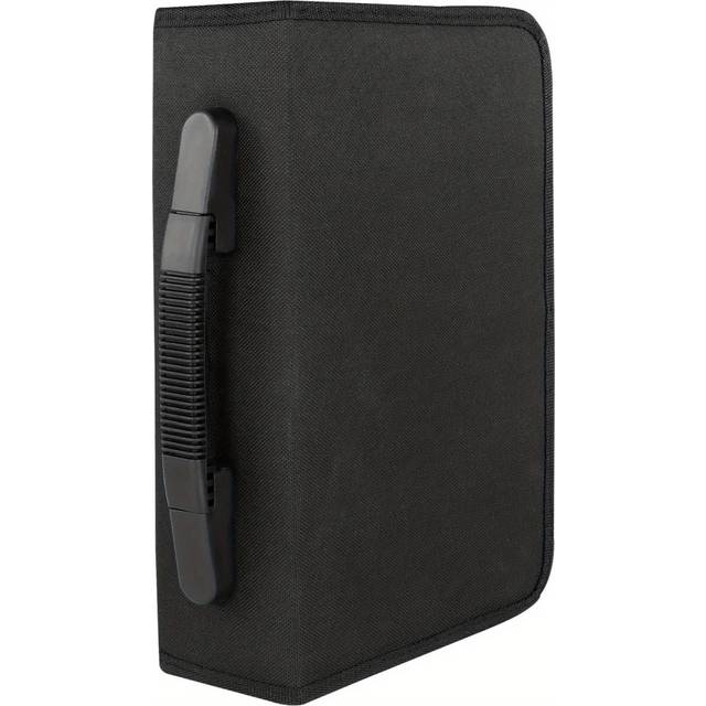 TEMU Cd Case Disc Carry Case 120 Disc Capacity Holder Protector Cd Dvd Binder Wallet Large Dvd Storage Case Protective Bag Cd Dvd Storage Black