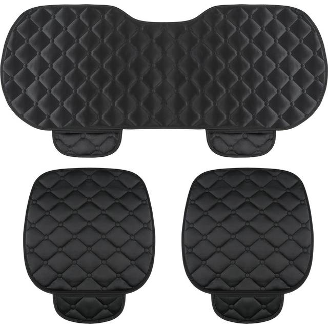 TEMU 3pcs Rhombus Design Car Seat Cushion, Solid Cushion, Fashion Simple Atmosphere, Dirt Resistant, Easy To Clean, Easy To Disassemble, All Universal Car Seat Cushion
