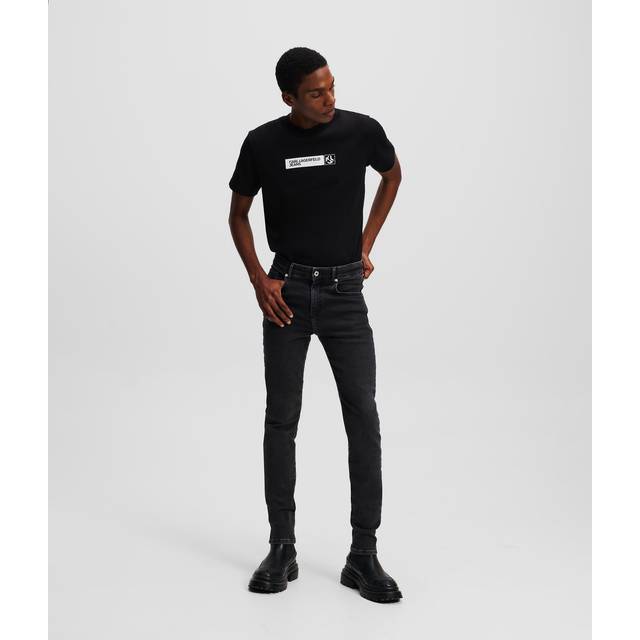 Karl Lagerfeld, Skinny Jeans, Man, Minimal Washed Black, Size: 3132