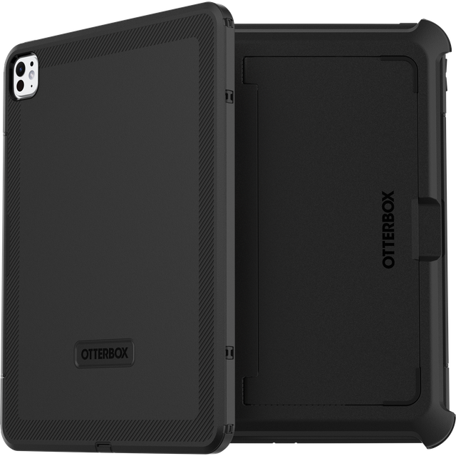 OtterBox Defender Case för iPad Pro 13" (2024), stöttåligt, extra robust skyddande skal med inbyggt skärmskydd, 2x testad till militärstandard, Svart