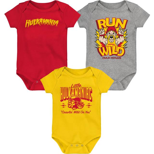 Hulk Hogan WWE 3 Pack Bodysuit - Newborn