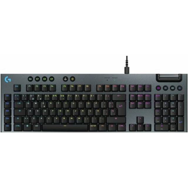 Logitech G Sladdanslutet G915 X-speltangentbord med låg profil in Svart, Español (Qwerty)