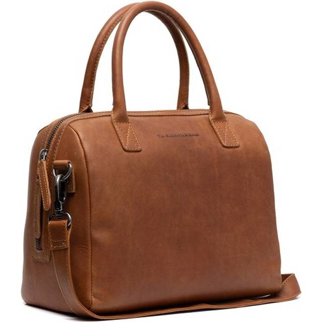 The Chesterfield Brand Cow Wax Pull Up Langton Handbag cognac