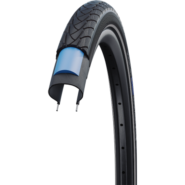 Schwalbe Däck MARATHON PLUS SmartGuard, svart med reflekterande ränder, 28x1 1/4 700x32C, 11148348