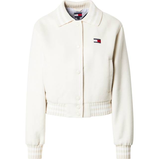 Varsity Cropped Bomber Jacket