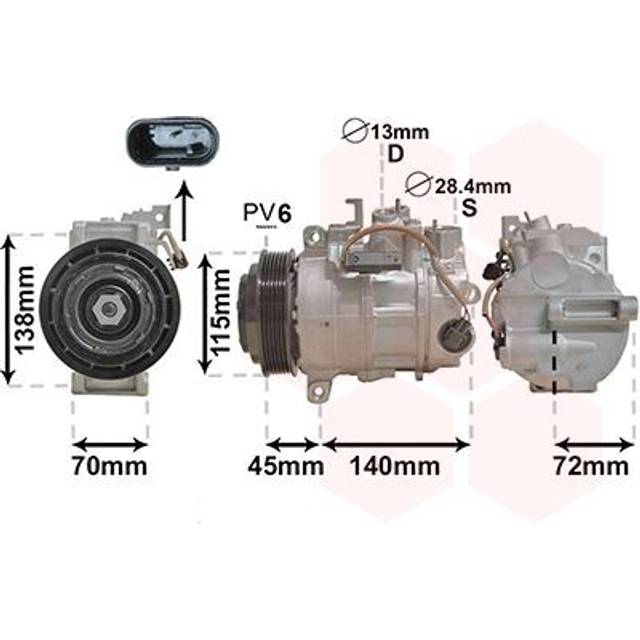 Airco Kompressor C250 CDI 3000K710