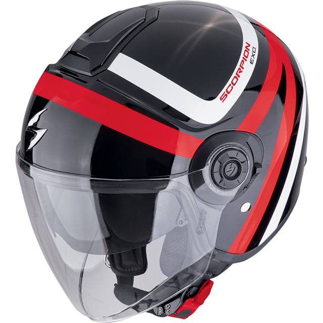 Scorpion EXO-City II Riva, open face helmet , color: Black/Red/White , size: XXL