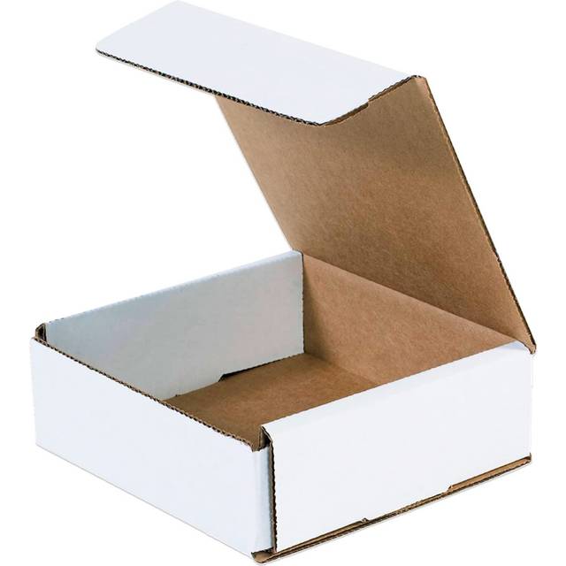"BOX USA Shipping Boxes Small 6""""""""""""""""L x 6""""""""""""""""W x 2""""""""""""""""H  50-Pack | Corrugated Cardboard Box for Packing  Moving and Storage"