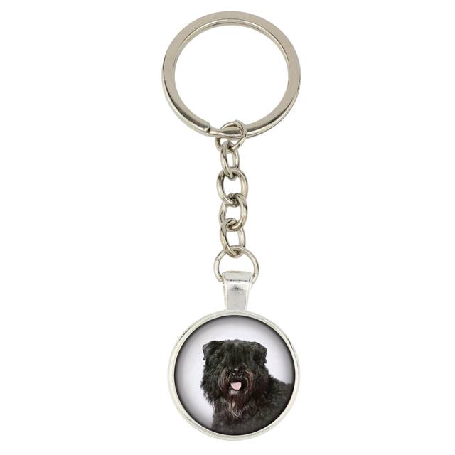 Bouvier des flandres, flanders cattle dog - keychain with your photo, key decora