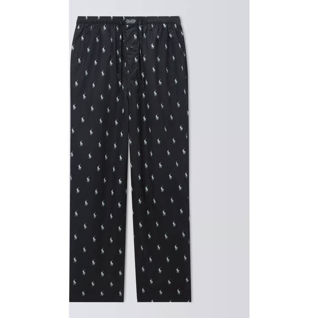 Pantalon droit à motifs - Noir - M