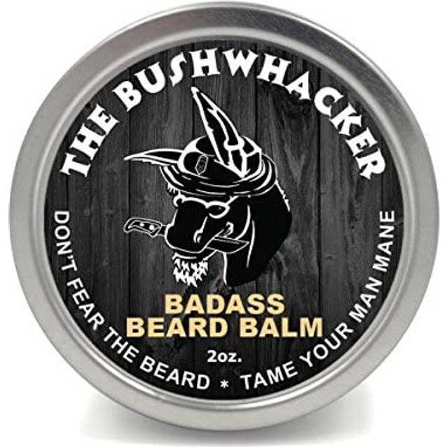 Badass Beard Care Beard Balm - The Bushwhacker Scent  2 oz - All Natural Ingredients  Keeps Beard and Mustache Full  Soft and Healthy  Reduc