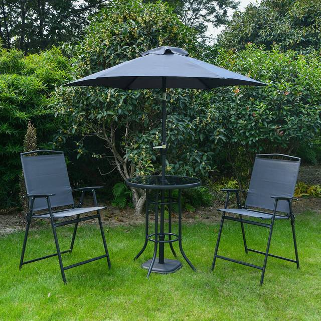 Outdoor Essentials Atlanta Folding Bar Set - Black