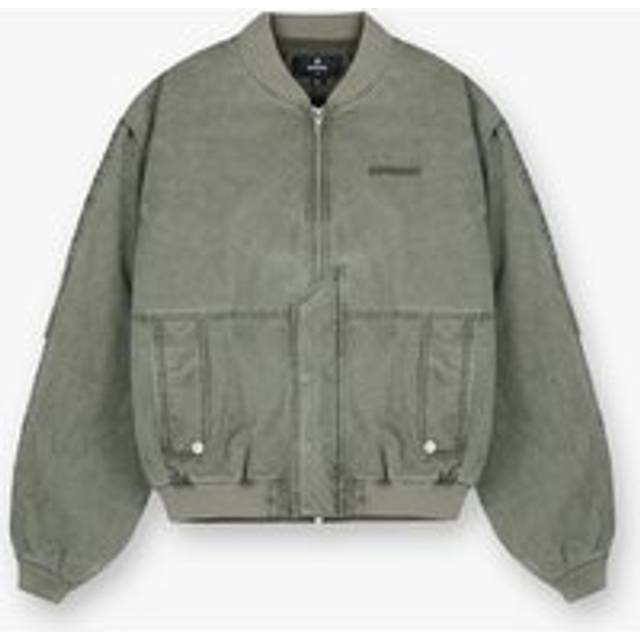 REPRESENT Washed Cotton Bomber Jacket - S - Green