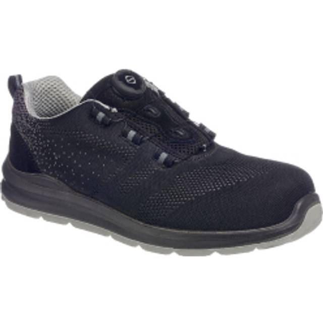 Portwest Compositelite Wire Lace Safety Trainer Knit S1P FT08 Black/Gr