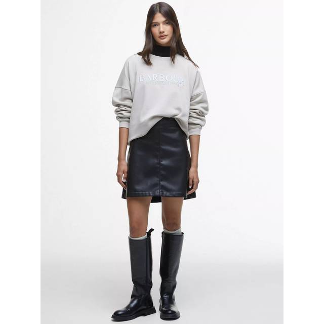 Barbour International Peyton Faux Leather Mini Skirt - UK 10 - Black