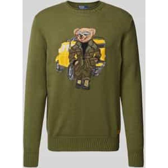 Polo Ralph Lauren Cotton Bear Pullover New Olive