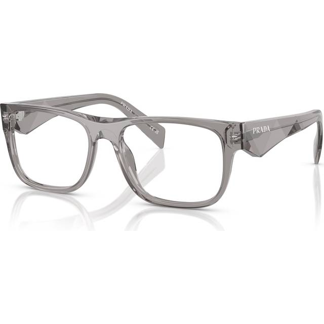 Prada Man PR 22ZV 16Z1O1 Optiska bågar Acetat Grå Transparent Pillow Normal