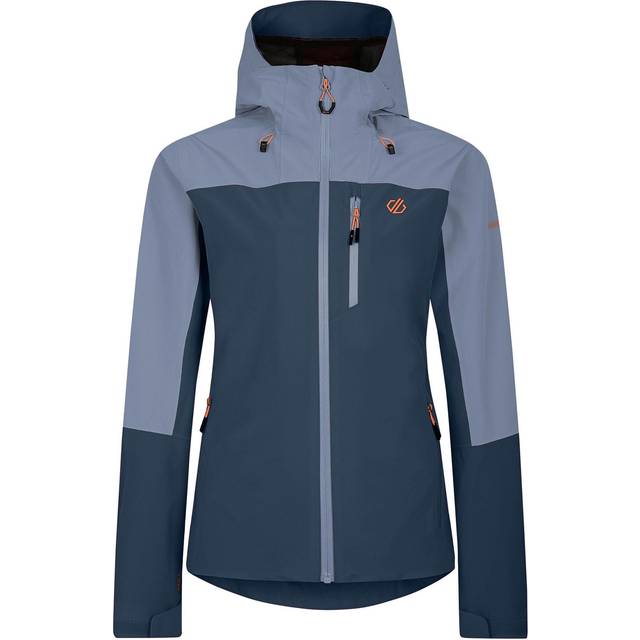 Dare 2b Women's Breathable Mountain Series Waterproof Jacket Moonlight Denim, Size: 8 - Blue