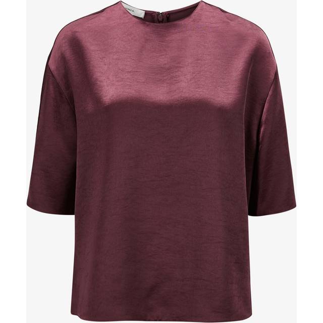 Vince Fluid Satin S/S Blouse