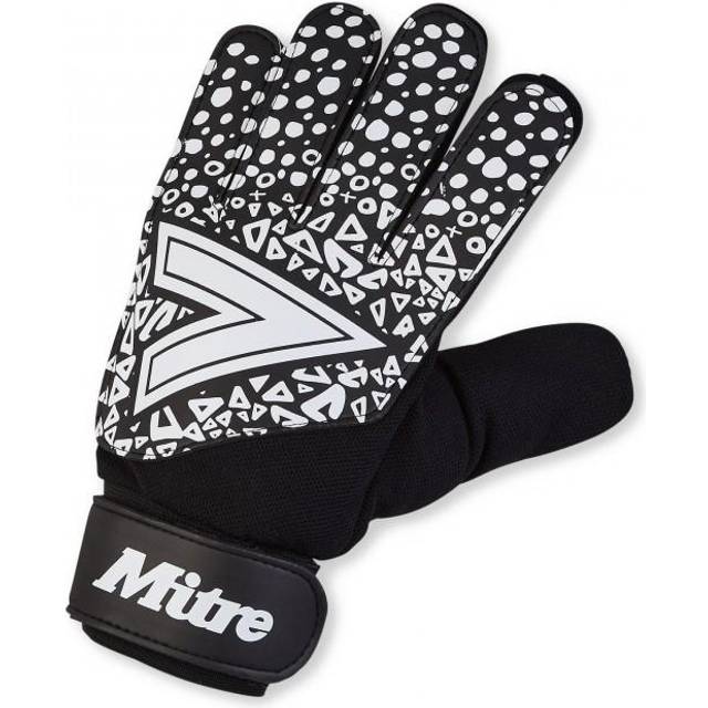 Miter Unisex Adult Logo Goalkeeper Gloves 4 svart/vit