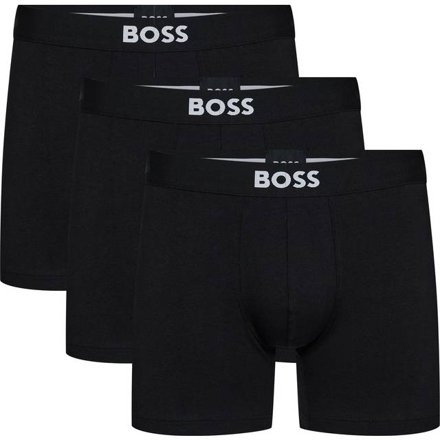 BOSS ONE 3 Pack Boxer Briefs Black