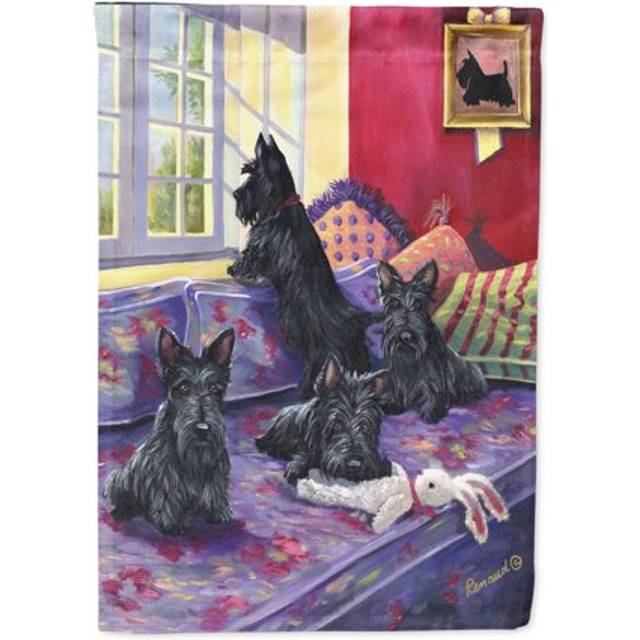 Carolines Treasures PPP3175GF Scottie Daybed Garden Flag Mailbox Flag Decorative Yard Flag Banner Outside Patio Artwork Yard Fl