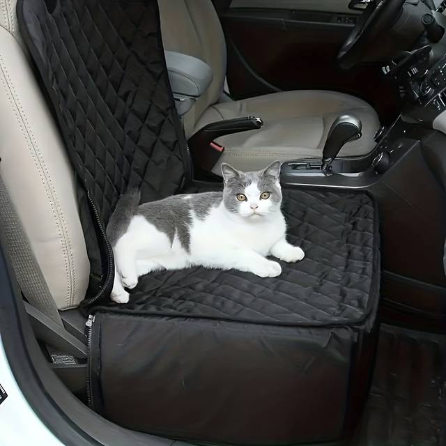 TEMU Universal Pet Mat For Suv And Sedan Front Seats, Designed To Prevent Scratches, Bites, And Damage, A Must-have For Dogs Traveling In Cars.