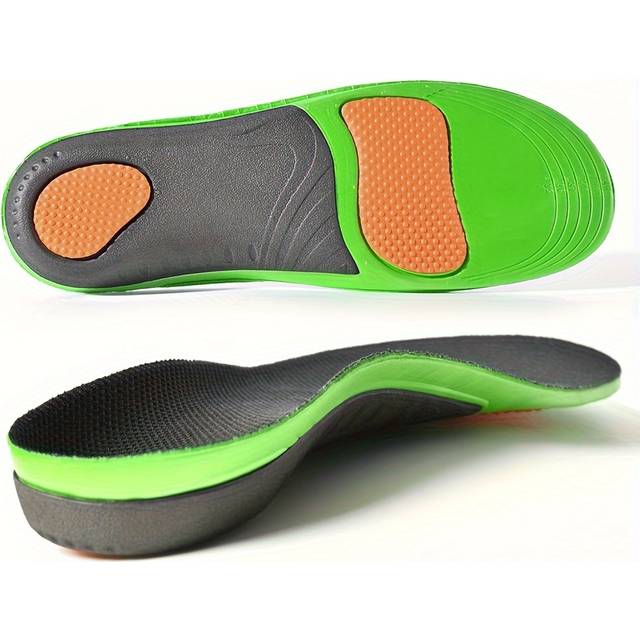 TEMU 1 Pair High Arch Support Sports Insoles - Shock-absorbing Cushioning, Wear-, Breathable, Anti-odor, For - Suitable For Sports Shoes, Casual Shoes, Hiking Boots, And More