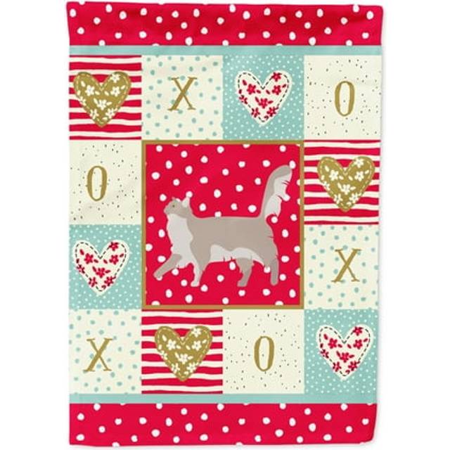 Caroline's Treasures CK5574GF Chantilly Tiffany Cat Love Garden Size Outdoor-Flags  Multicolor