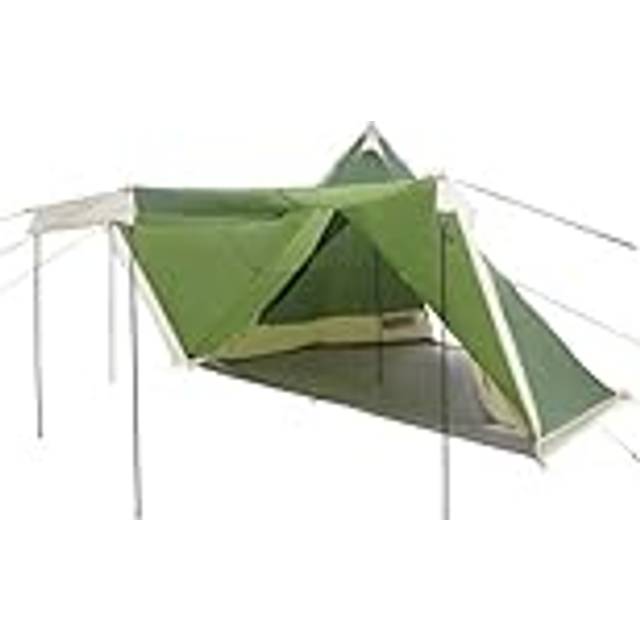 vidaXL Family Tent Tipi 6-Person Green Waterproof