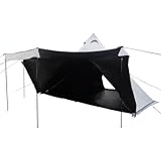 vidaXL Family Tent Tipi 6-Person White Blackout Fabric Waterproof