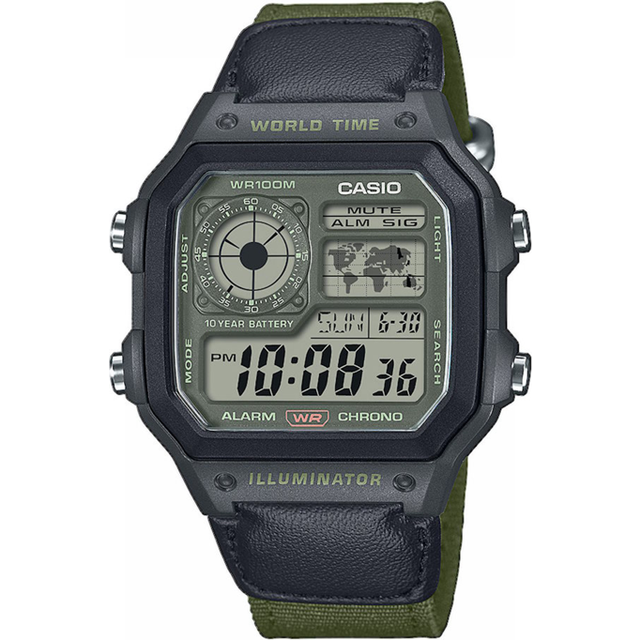 Casio AE-1200WHUB-3AVEF Herrenuhr Timeless collection 42mm 10ATM