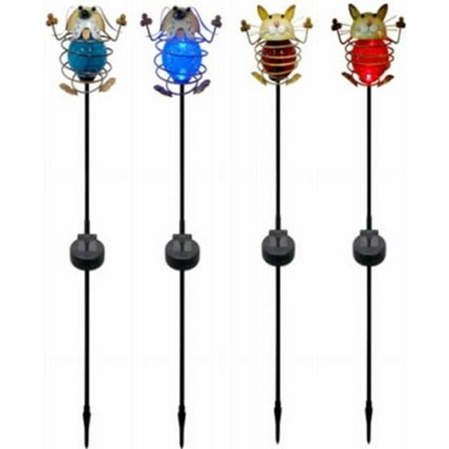 Four Seasons Solar Spiral Animal Stake Light, 6 Piece