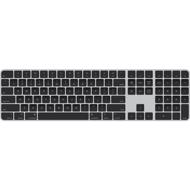 Apple Magic Keyboard med Touch ID och numerisk del för Mac-modeller med Apple Silicon – tyskt – svarta tangenter ​​​​​​​
