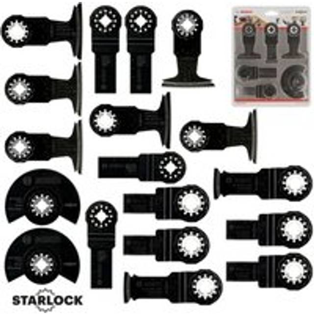 Bosch - 18 Piece Universal Starlock Multi Tool Blade Set Wood Metal hcs Plunge