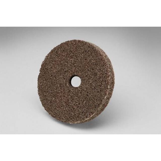 3M Scotch-Brite XL-UW Unitized Aluminum Oxide Medium Deburring Wheel -