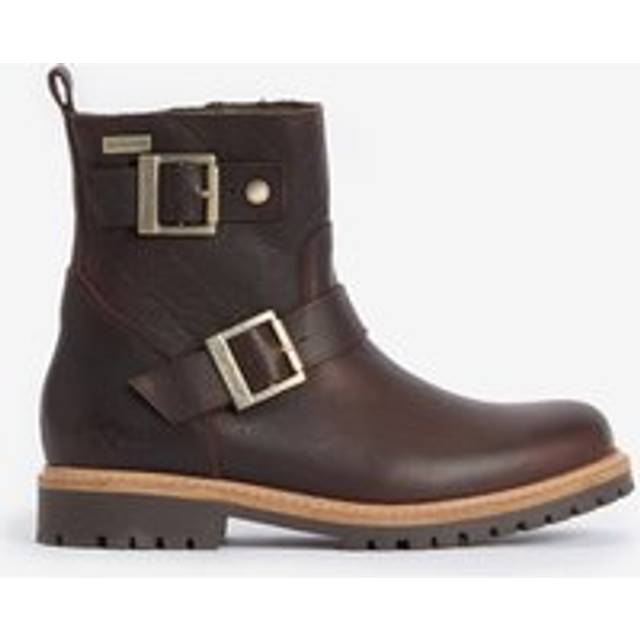 Barbour Women's Bramble Waterproof Leather Biker Boots - UK 7 - Brown