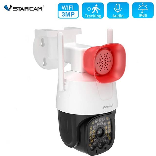 Vstarcam EU IP Camera Wifi 3MP PTZ Security CCTV Camera Outdoor AI Human Tracking Color Night Vision Two-Way Audio WIFI Camera NO Card