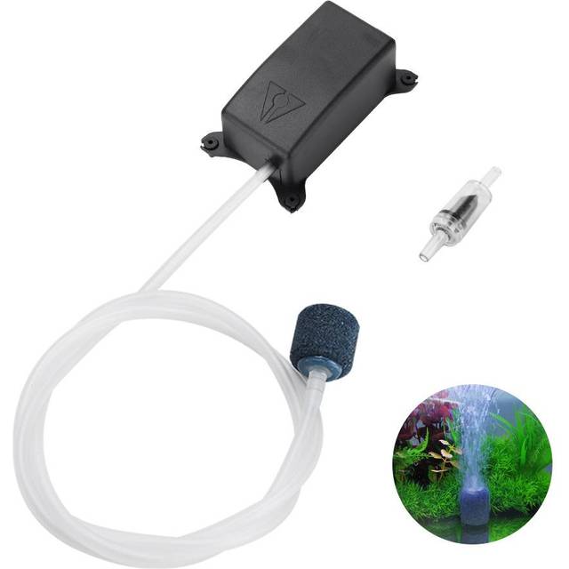 Aquarium Air Pump Kits Oxygen Air Pump with Tube Check Valve Air Stone for Fish Tank US PLUG