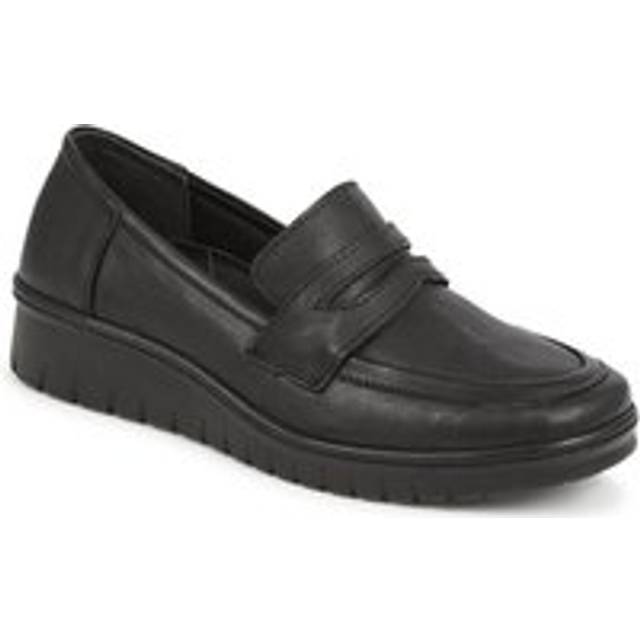 Chunky Slip-On Loafers - HAK40017 / 326 615 - Black - 8
