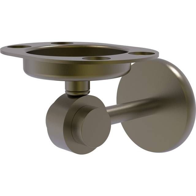 Allied Brass 7226-ABR Satellite Orbit Two Collection Tumbler and Toothbrush Holder  Antique Brass