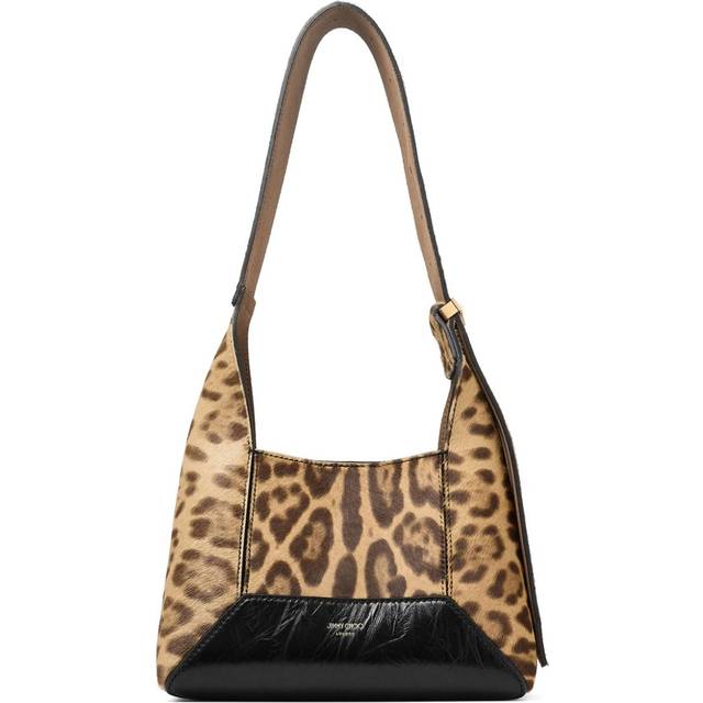 Jimmy Choo - small Diamond shoulder bag - women - Brass/Calf Leather/Calf Hair - One Size - Neutrals