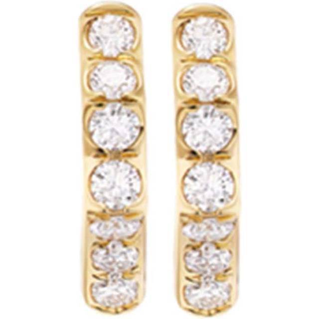 David Yurman - 18kt yellow gold Stax diamond earrings - women - Diamond/18kt Yellow Gold - One Size