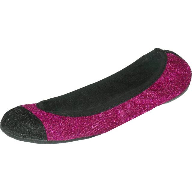 Sidekicks Foldable Ballet Flats with Carrying Case  Pink  X-Large