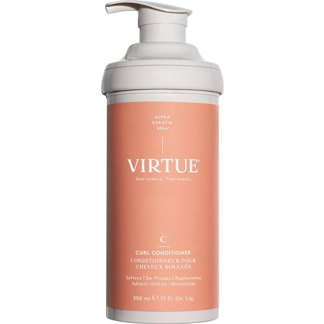VIRTUE Curl Conditioner with Jojoba Oil  Sulfate Free  Hydrates  Nourishes & Repairs Curly Hair with Frizz Control  Color Safe