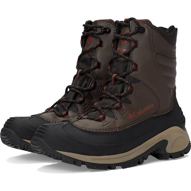 Columbia herr Bugaboot 3 Snow Boot, Svart Ljusrött, 44.5 EU