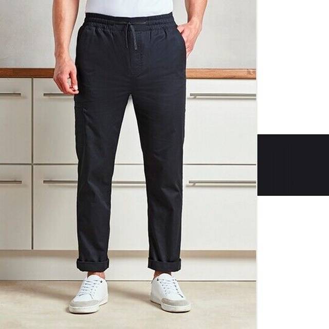 Premier Chef&apos;s &apos;Recyclight&apos; Cargo Trousers PR557 Black